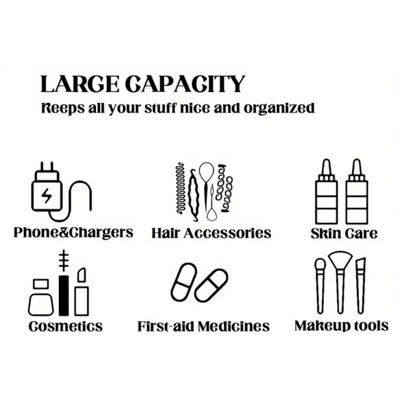 Dogs Multiple Dog Breeds Cute Makeup Bag - New - Picture 2 of 3